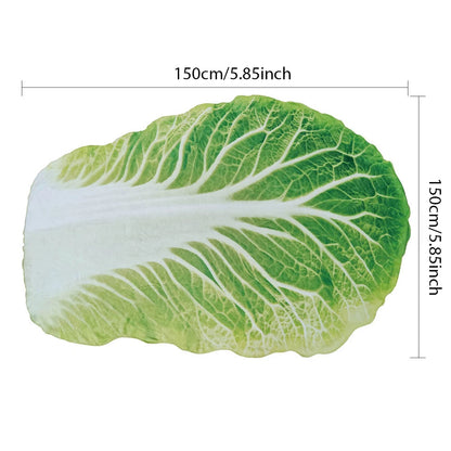 Cabbage-Inspired Flannel Blanket – Double-Sided Soft Coral Fleece