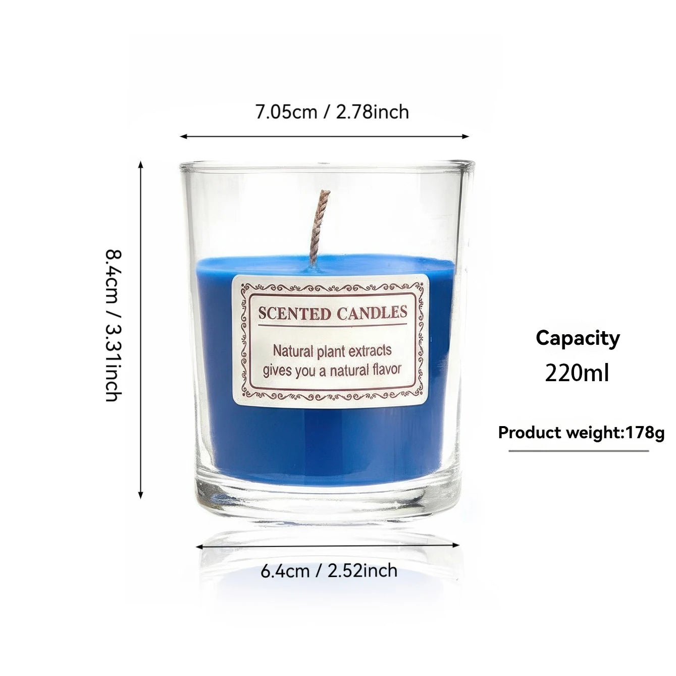 Handmade Scented Soy Wax Aromatherapy Candle