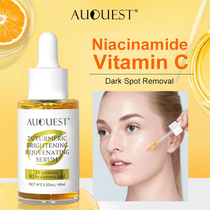Niacinamide & Vitamin C Dark Spot Remover Serum – Brightening, Whitening & Hydrating Facial Essence | Hyaluronic Acid Moisturizing Anti-Freckle Face Serum for All Skin Types (40ml)
