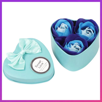 Romantic Soap Rose Flowers Gift Box – Scented Fake Flower Petals for Bath, Home Décor & Weddings | Valentine’s Day, Anniversary, Party & Gift Set