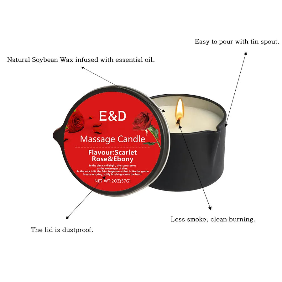 Massage Oil Candle (Stress Relief and Skin Moisturizing)