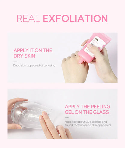 Sakura Exfoliating Gel – Deep Cleaning, Whitening & Moisturizing Cherry Blossom Facial Scrub