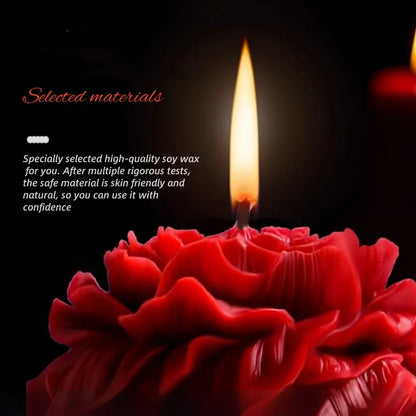 Rose Flower Scented Candle