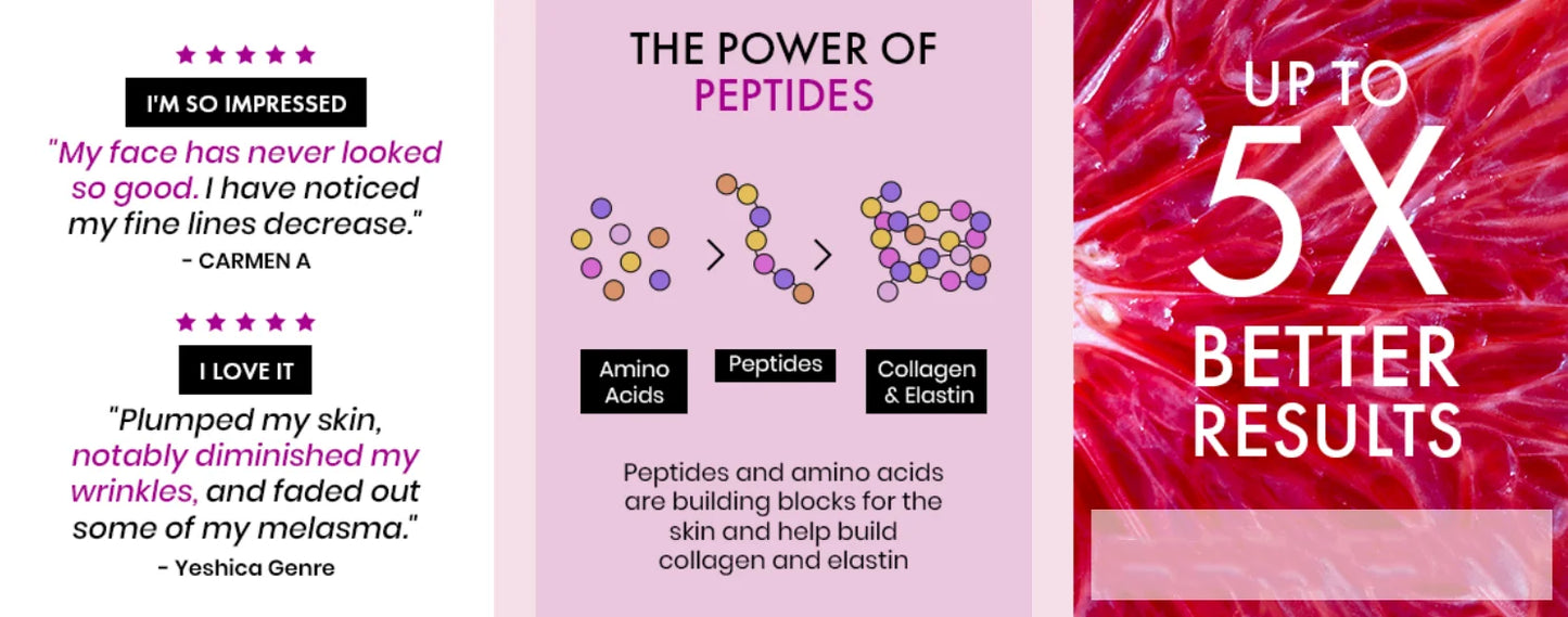 Collagen & Peptide Face Cream – Anti-Aging Day/Night Moisturizer | Plumping, Firming & Youthful Skin Nourishing Korean Texture Cream (50g)