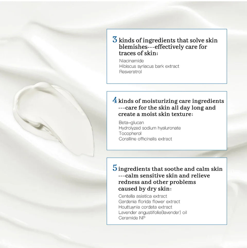 345 Relief Cream – Anti-Sugar Antioxidant Skin Repair | Brightening, Acne Mark Removal, Moisturizing & Oil-Control Face Cream (ibcccndc)