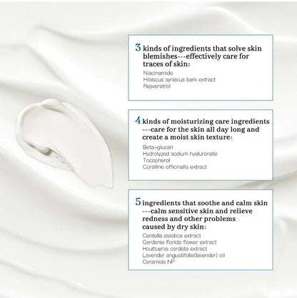 345 Relief Cream – Anti-Sugar Antioxidant Skin Repair | Brightening, Acne Mark Removal, Moisturizing & Oil-Control Face Cream (ibcccndc)