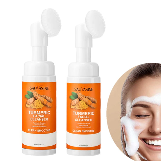 Turmeric Brightening Facial Cleanser with Brush