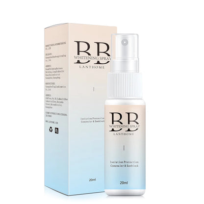 BB Whitening Spray Foundation – Skin Brightening & Moisturizing Liquid BB Cream | Lightweight Nourishing Face Base for Flawless Coverage (SAUVASINE, 20ml)