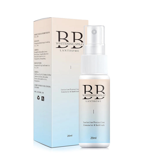 BB Whitening Spray Foundation – Skin Brightening & Moisturizing Liquid BB Cream | Lightweight Nourishing Face Base for Flawless Coverage (SAUVASINE, 20ml)