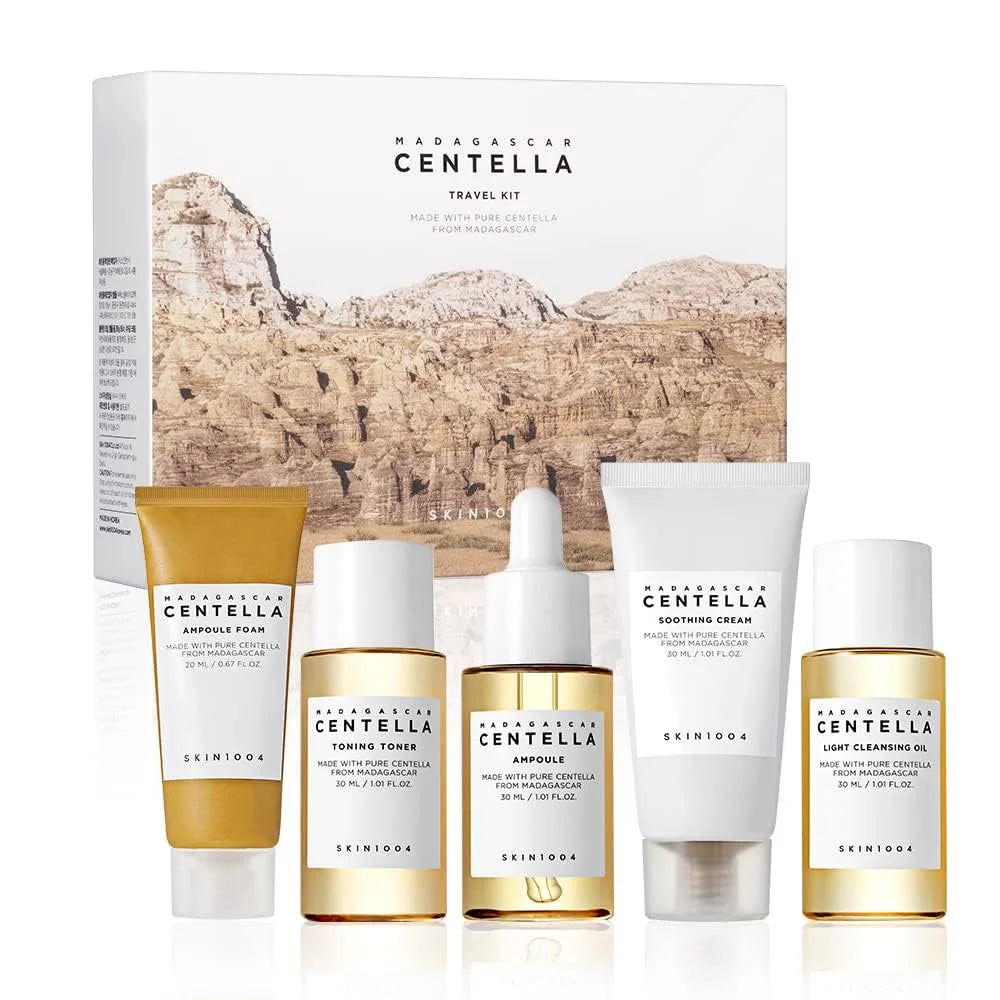 Korean Centella Skincare Travel Kit – 5-Piece