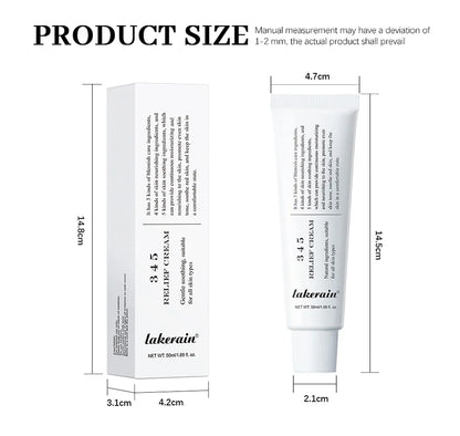 345 Relief Cream – Anti-Sugar Antioxidant Skin Repair | Brightening, Acne Mark Removal, Moisturizing & Oil-Control Face Cream (ibcccndc)