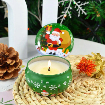 Holiday Santa Tin Aroma Candle
