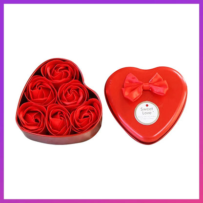 Romantic Soap Rose Flowers Gift Box – Scented Fake Flower Petals for Bath, Home Décor & Weddings | Valentine’s Day, Anniversary, Party & Gift Set