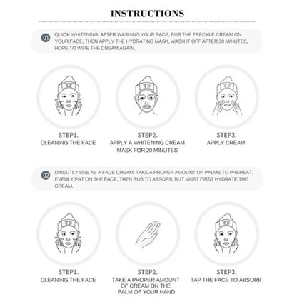 Niacinamide Whitening Cream – Brightening & Anti-Freckle Facial Moisturizer