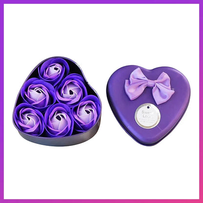 Romantic Soap Rose Flowers Gift Box – Scented Fake Flower Petals for Bath, Home Décor & Weddings | Valentine’s Day, Anniversary, Party & Gift Set