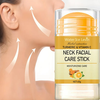 Turmeric & Vitamin C Neck Firming Cream – Anti-Wrinkle, Lifting & Whitening Treatment | Tightening Double Chin Corrector & Anti-Aging Neck Care (45g)