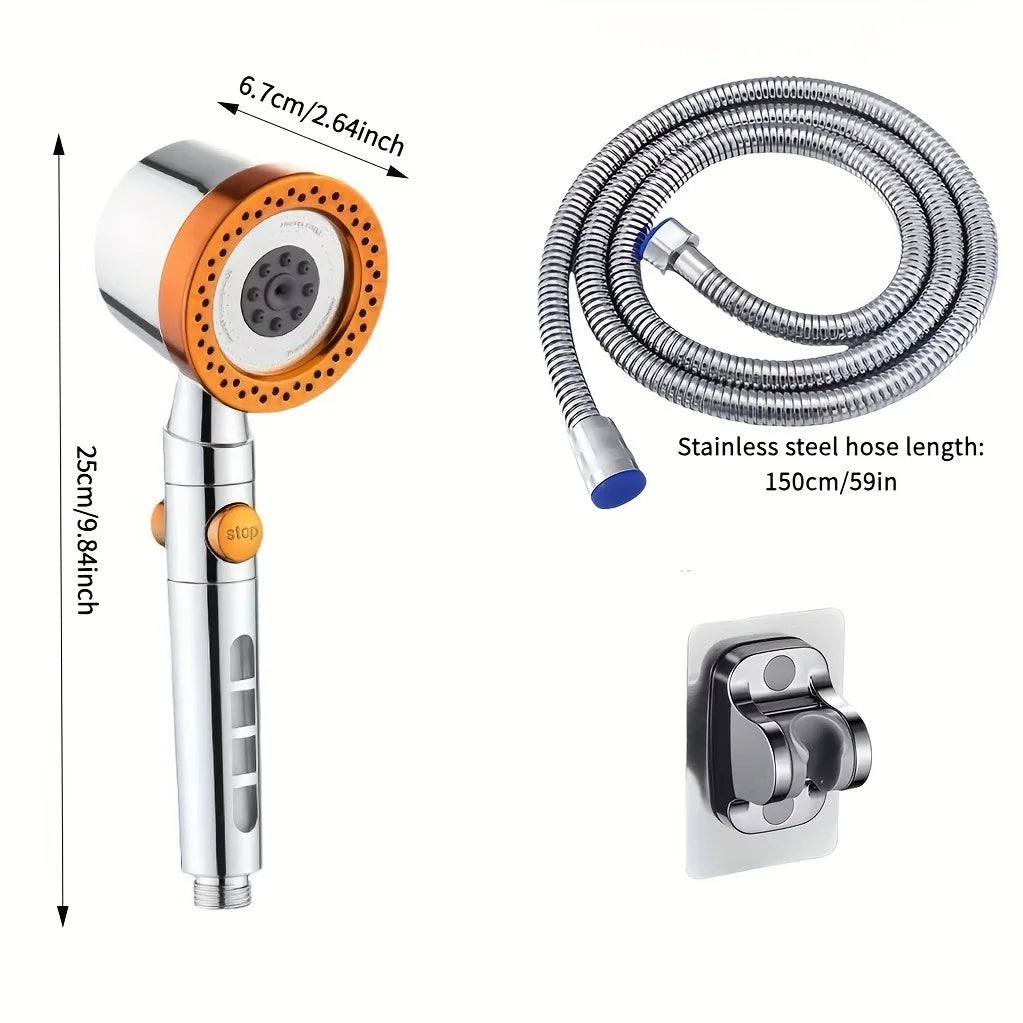 5-Mode High-Pressure Filtered Handheld Shower Head
