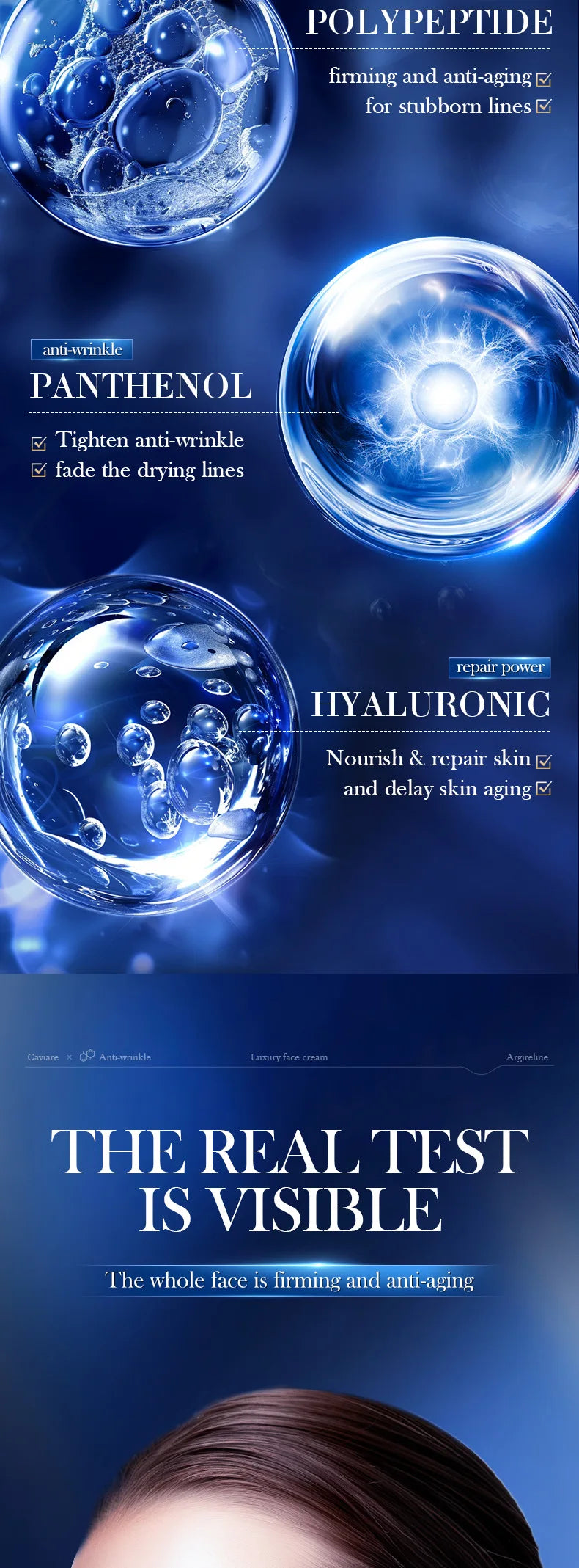 Instant Wrinkle Removal Retinol Cream – Lifting, Firming & Brightening Anti-Aging Moisturizer