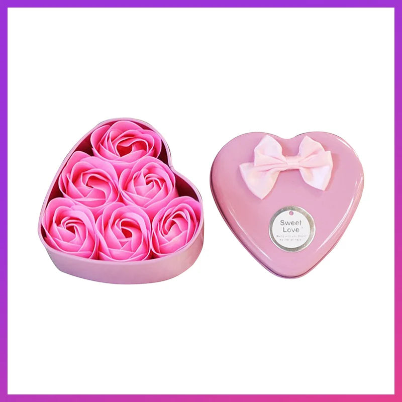 Romantic Soap Rose Flowers Gift Box – Scented Fake Flower Petals for Bath, Home Décor & Weddings | Valentine’s Day, Anniversary, Party & Gift Set