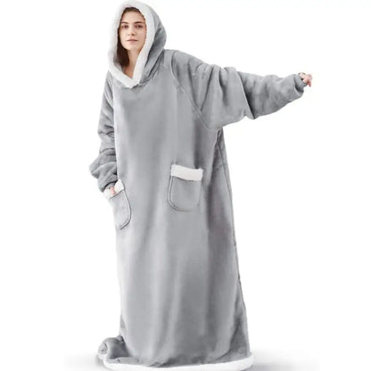Ultra-Soft Polar Fleece Wearable Blanket