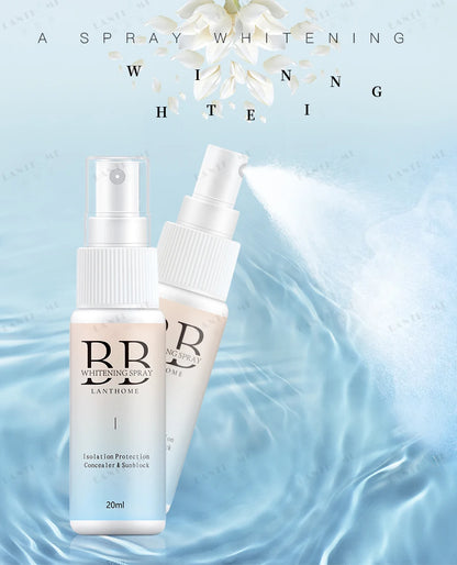 BB Whitening Spray Foundation – Skin Brightening & Moisturizing Liquid BB Cream | Lightweight Nourishing Face Base for Flawless Coverage (SAUVASINE, 20ml)