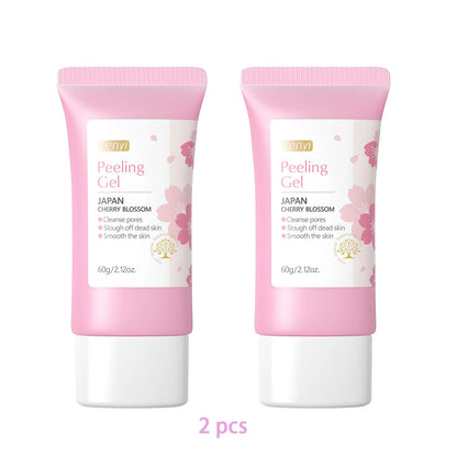 Sakura Exfoliating Gel – Deep Cleaning, Whitening & Moisturizing Cherry Blossom Facial Scrub
