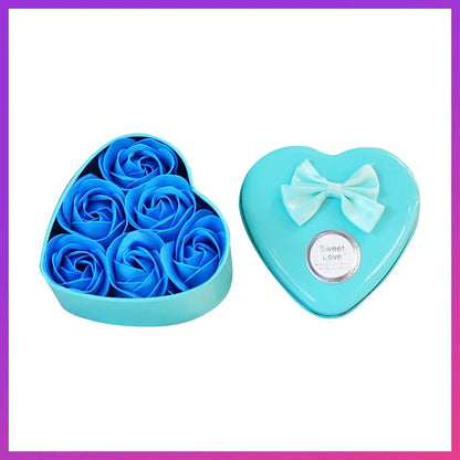 Romantic Soap Rose Flowers Gift Box – Scented Fake Flower Petals for Bath, Home Décor & Weddings | Valentine’s Day, Anniversary, Party & Gift Set