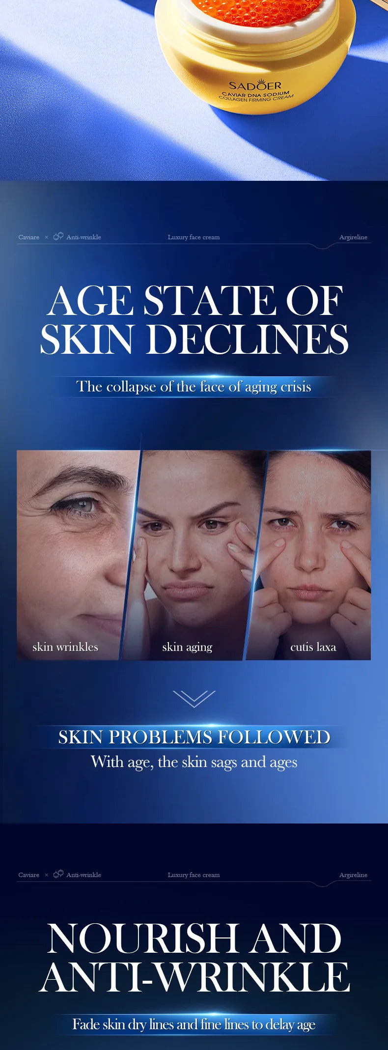 Instant Wrinkle Removal Retinol Cream – Lifting, Firming & Brightening Anti-Aging Moisturizer