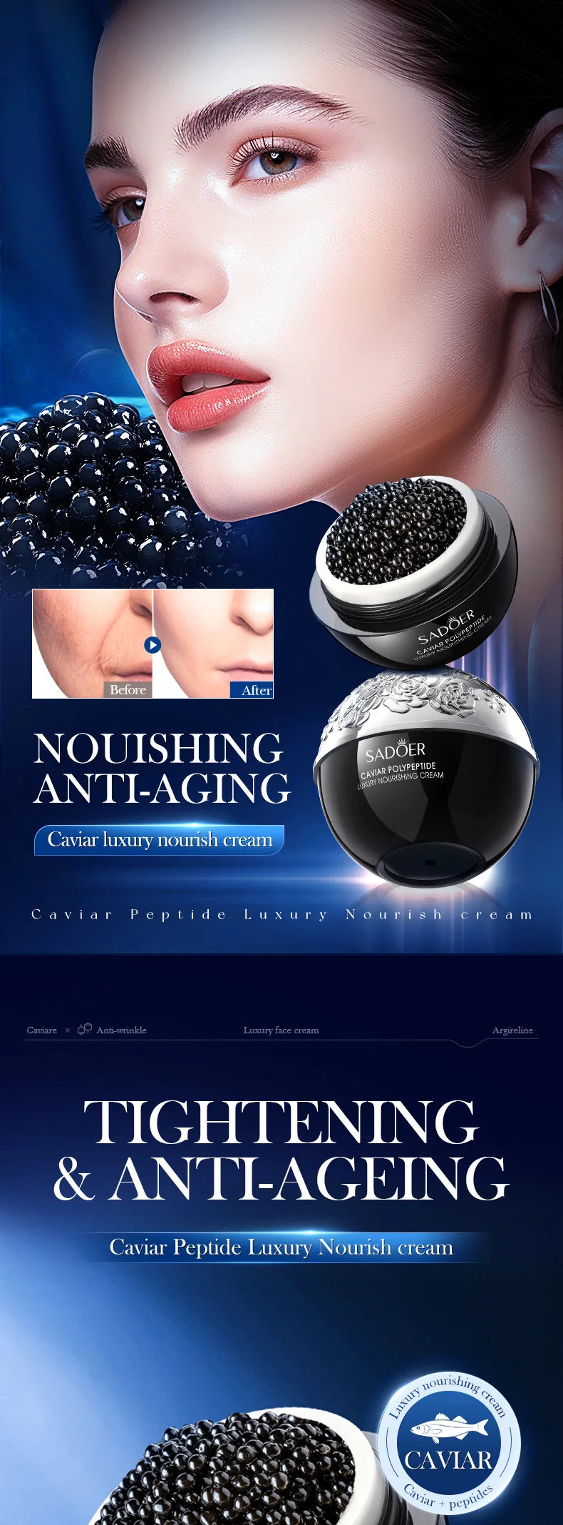 Instant Wrinkle Removal Retinol Cream – Lifting, Firming & Brightening Anti-Aging Moisturizer