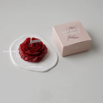 Rose Flower Scented Candle