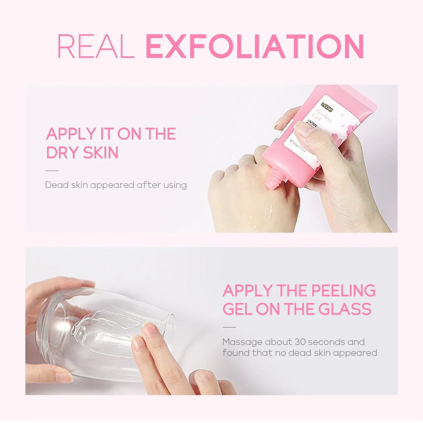 Sakura Exfoliating Gel – Deep Cleaning, Whitening & Moisturizing Cherry Blossom Facial Scrub