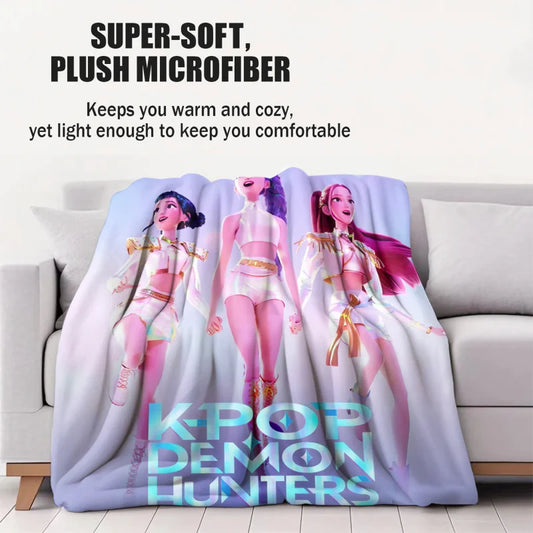 K-Pop Demon Hunters Anime Blanket