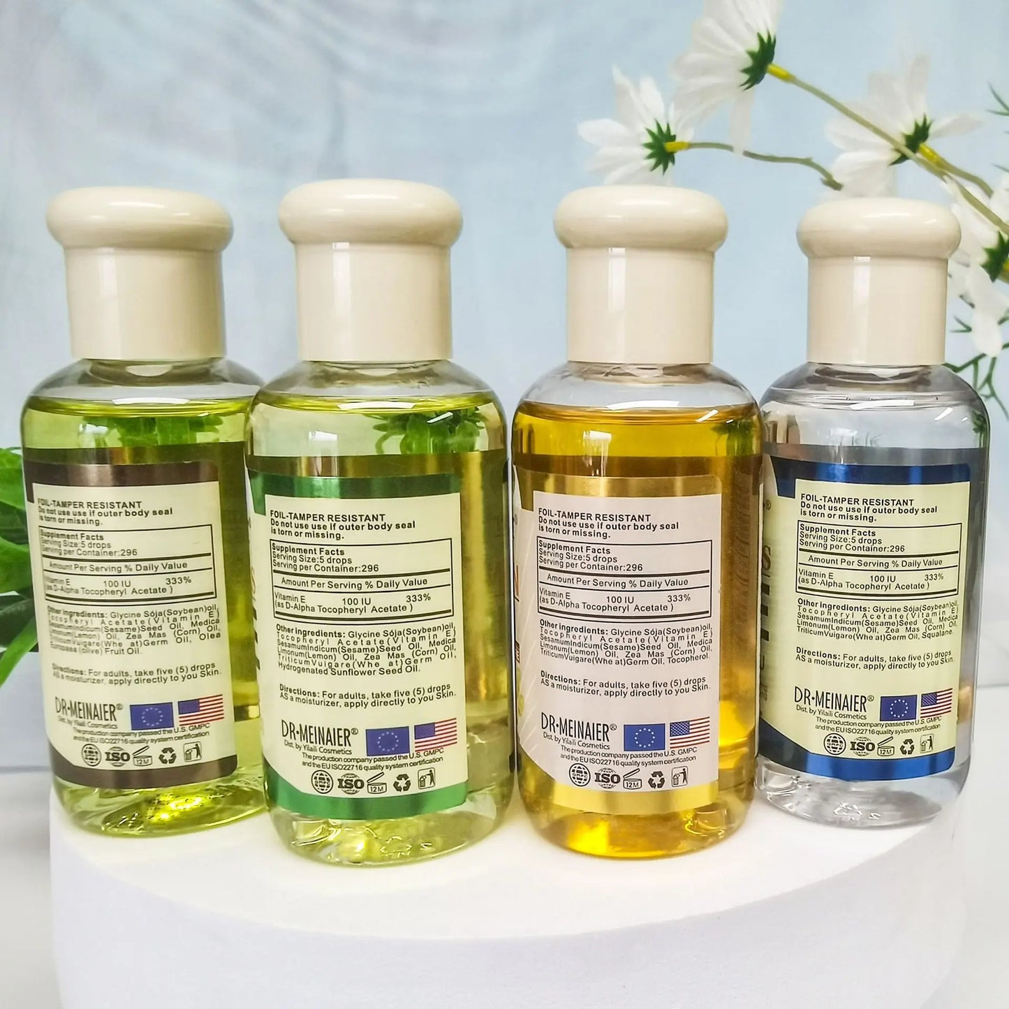 Vitamin E Face Essence Oil – Whitening, Pore-Shrinking & Anti-Wrinkle Serum | Morning & Night Skin Repair, Moisturizing Plant Essence for All Skin Types (75ml)