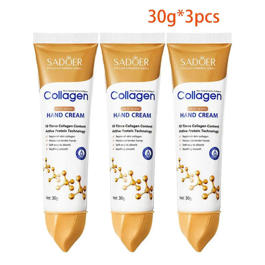3-Pack Collagen Hand Cream (30g Each)