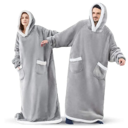 Ultra-Soft Polar Fleece Wearable Blanket