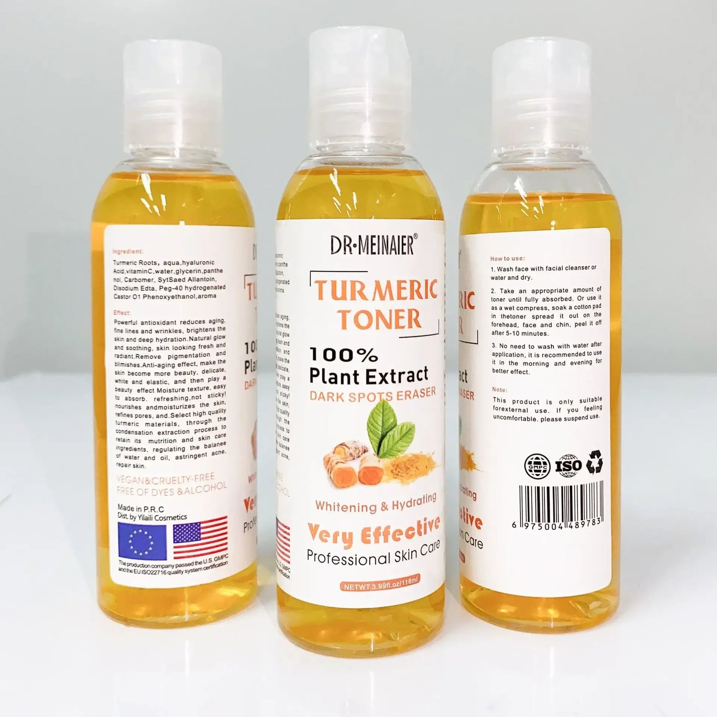 Turmeric Brightening Toner & Vitamin C Serum
