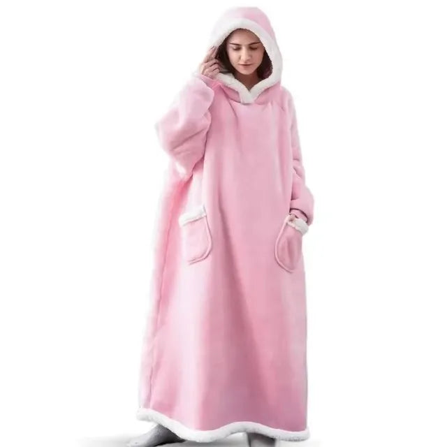 Ultra-Soft Polar Fleece Wearable Blanket