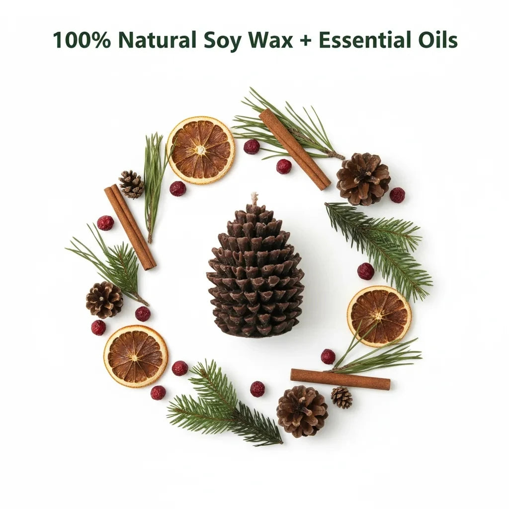 Christmas Pinecone Scented Candle