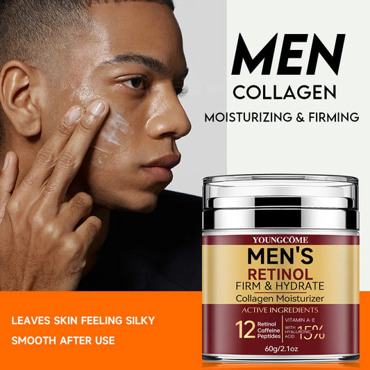 Men’s Retinol Firming Face Cream – Moisturizing, Wrinkle-Smoothing & Brightening Facial Treatment