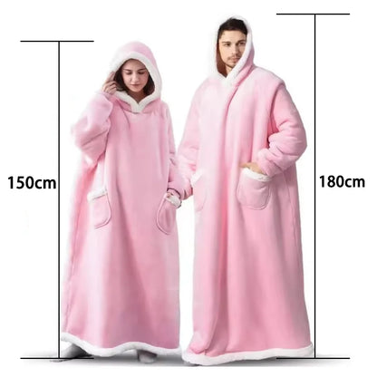 Ultra-Soft Polar Fleece Wearable Blanket