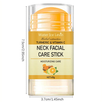 Turmeric & Vitamin C Neck Firming Cream – Anti-Wrinkle, Lifting & Whitening Treatment | Tightening Double Chin Corrector & Anti-Aging Neck Care (45g)
