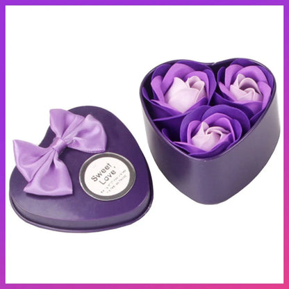 Romantic Soap Rose Flowers Gift Box – Scented Fake Flower Petals for Bath, Home Décor & Weddings | Valentine’s Day, Anniversary, Party & Gift Set