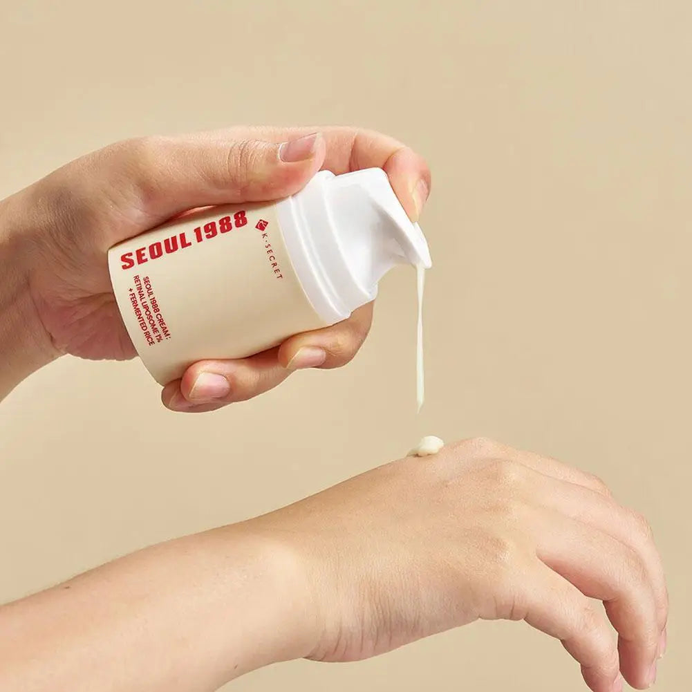 Seoul 1988 Retinol Liposome Face Cream – Anti-Wrinkle, Fine Line Fading & Moisturizing Anti-Aging Cream | Whitening, Firming & Eye Care Korean Skincare