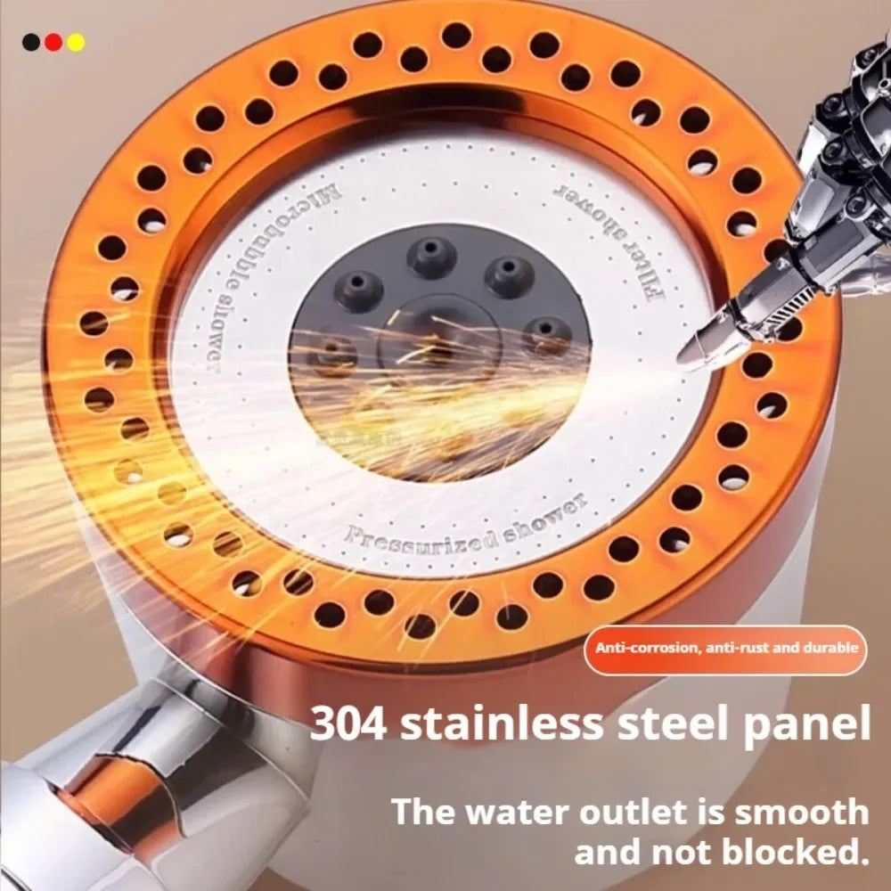 5-Mode High-Pressure Filtered Handheld Shower Head