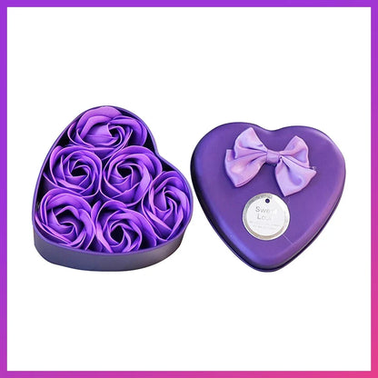 Romantic Soap Rose Flowers Gift Box – Scented Fake Flower Petals for Bath, Home Décor & Weddings | Valentine’s Day, Anniversary, Party & Gift Set