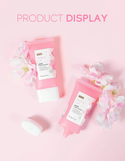 Sakura Exfoliating Gel – Deep Cleaning, Whitening & Moisturizing Cherry Blossom Facial Scrub