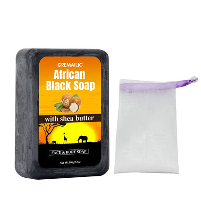 African Shea Butter Handmade Soap – Deeply Nourishing & Moisturizing Bar | Natural Hydrating Cleanser for All Skin Types | Gentle Face & Body Soap