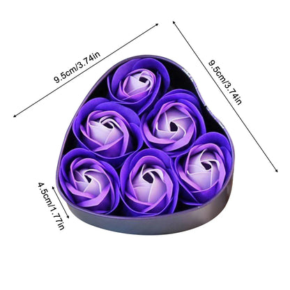 Romantic Soap Rose Flowers Gift Box – Scented Fake Flower Petals for Bath, Home Décor & Weddings | Valentine’s Day, Anniversary, Party & Gift Set