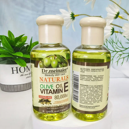 Vitamin E Face Essence Oil – Whitening, Pore-Shrinking & Anti-Wrinkle Serum | Morning & Night Skin Repair, Moisturizing Plant Essence for All Skin Types (75ml)