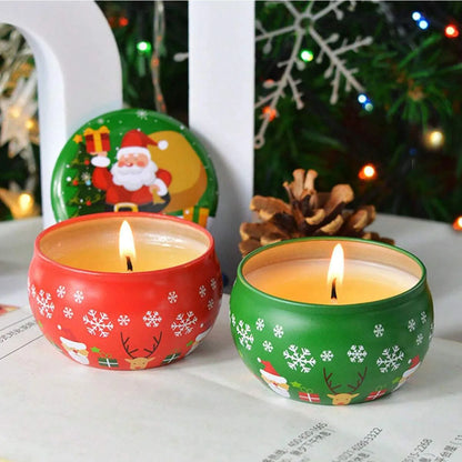 Holiday Santa Tin Aroma Candle